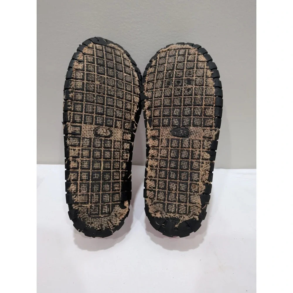 KINGSTON Bob Marley Cannvas Red Men's Sz 10.5 Slip On Sandals